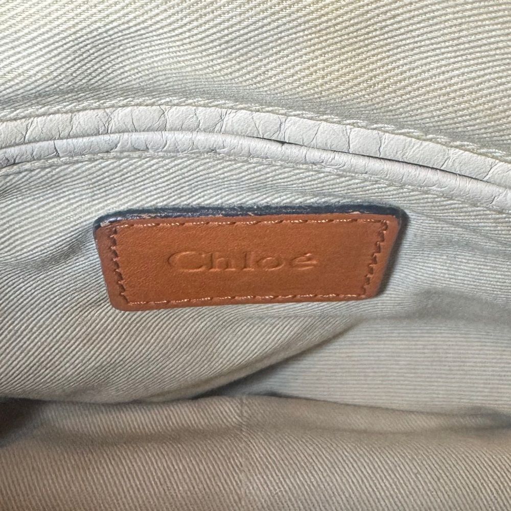CHLOE Whiskey Brown Leather Small 2way Paraty Satchel - Picture 15 of 16